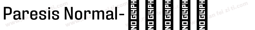 Paresis Normal字体转换